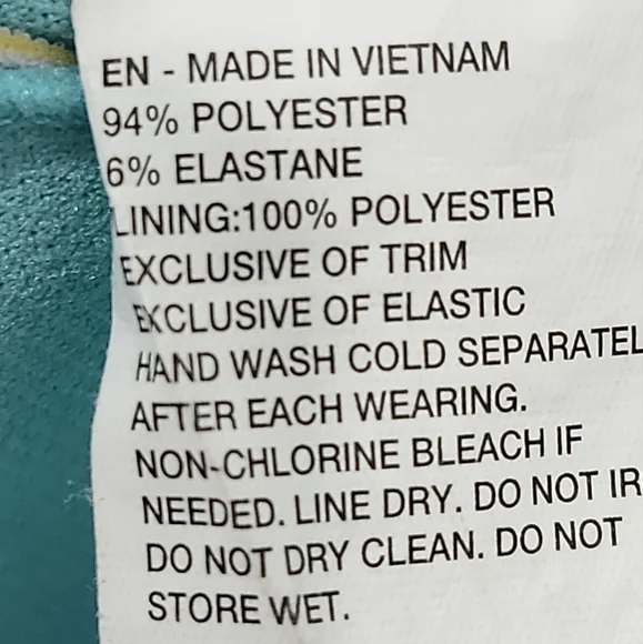 Nike Size Large Striped Multicolor Women's Bathsuit Top - Picture 4 of 4